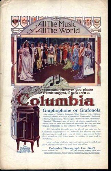 Bill Caldwell: Graphophone war drew crowds in 1911